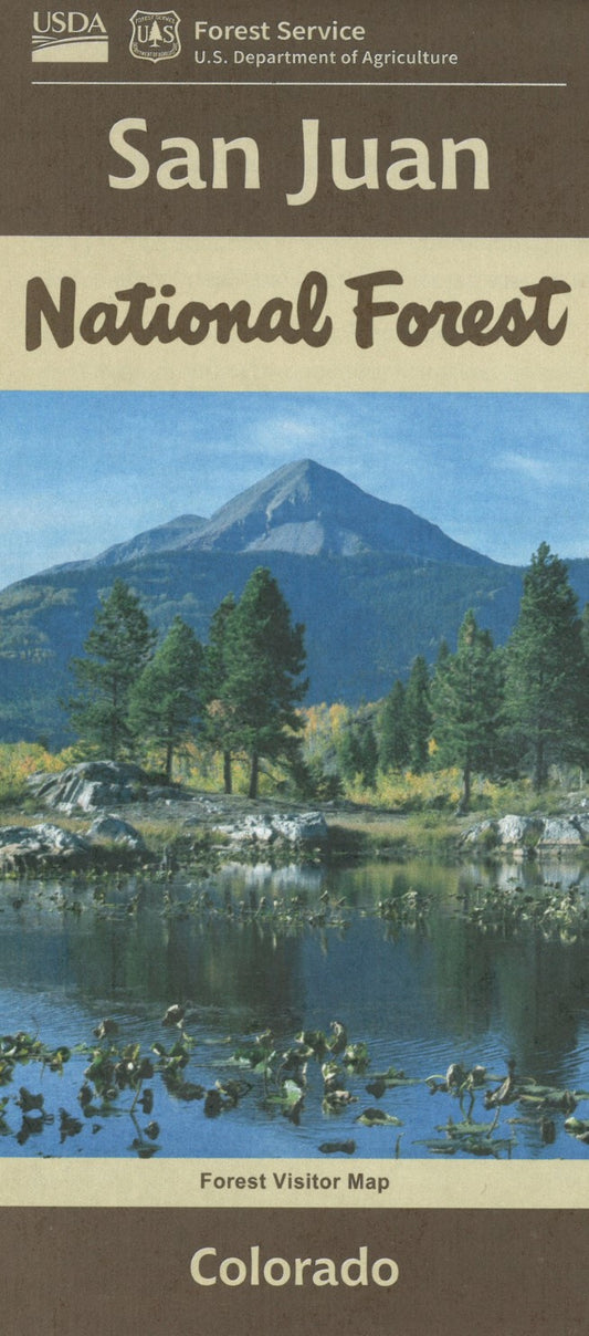 SAN JUAN NATIONAL FOREST, CO VISITOR MAP