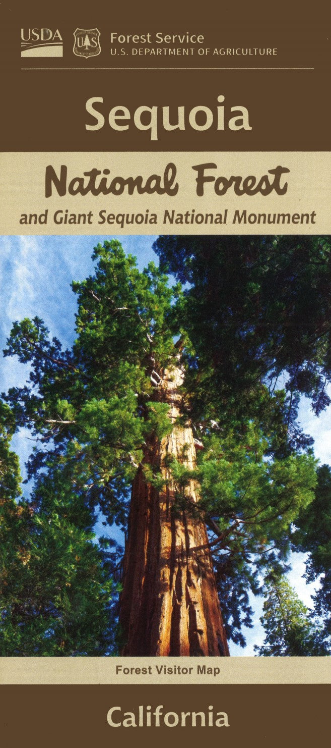 Sequoia National Forest Map and Giant Sequoia National Monument