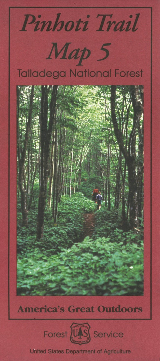 Talladega National Forest: Pinhoti Trail Map 5