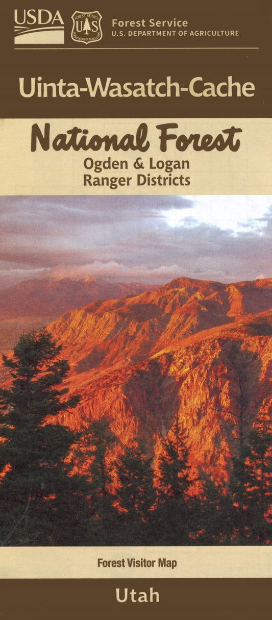 Uinta-Wasatch-Cache National Forest - Ogden and Logan Ranger Districts Map