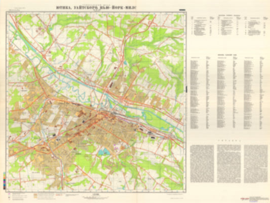 Utica, Whitersboro, New York Mills, NY (USA) - Soviet Military City Plans