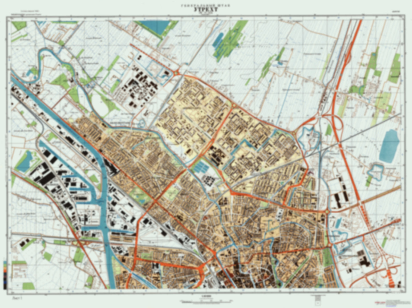 Utrecht 1 (Netherlands) - Soviet Military City Plans