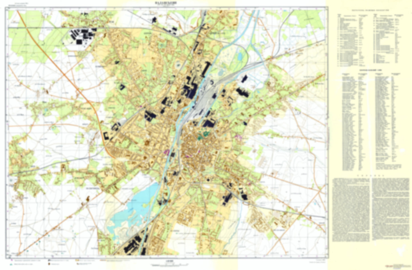 Valenciennes (France) - Soviet Military City Plans