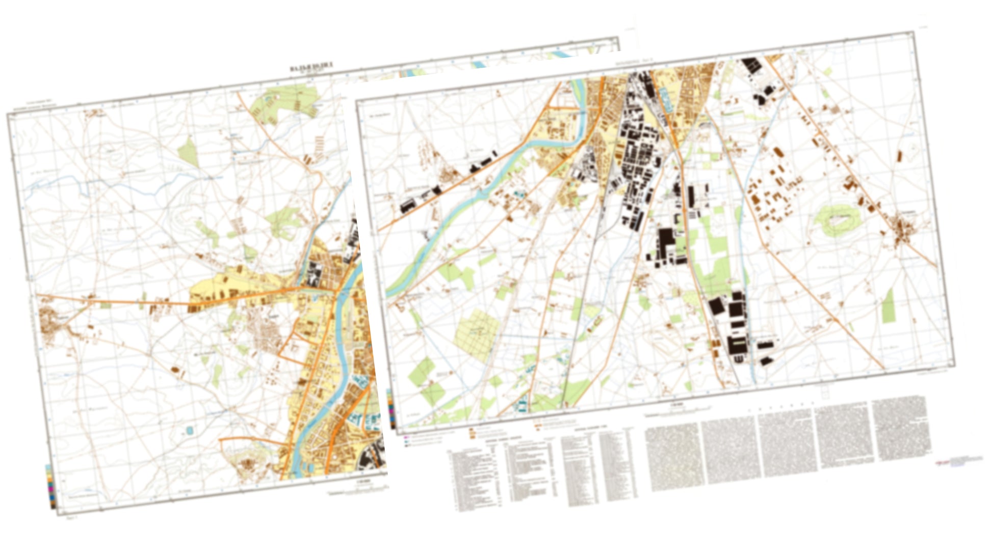 Valladolid (Spain) 2-Sheet Set - Soviet Military City Plans