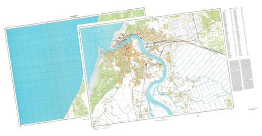 Ventspils (Latvia) 2-Sheet Set - Soviet Military City Plans