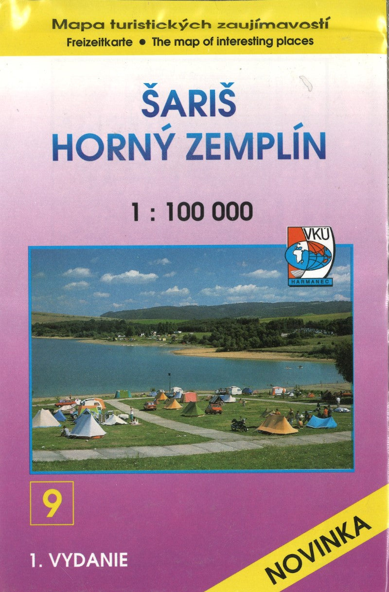 Saris Horny Zemplin - Slovakia Tourist Map Sheet 9