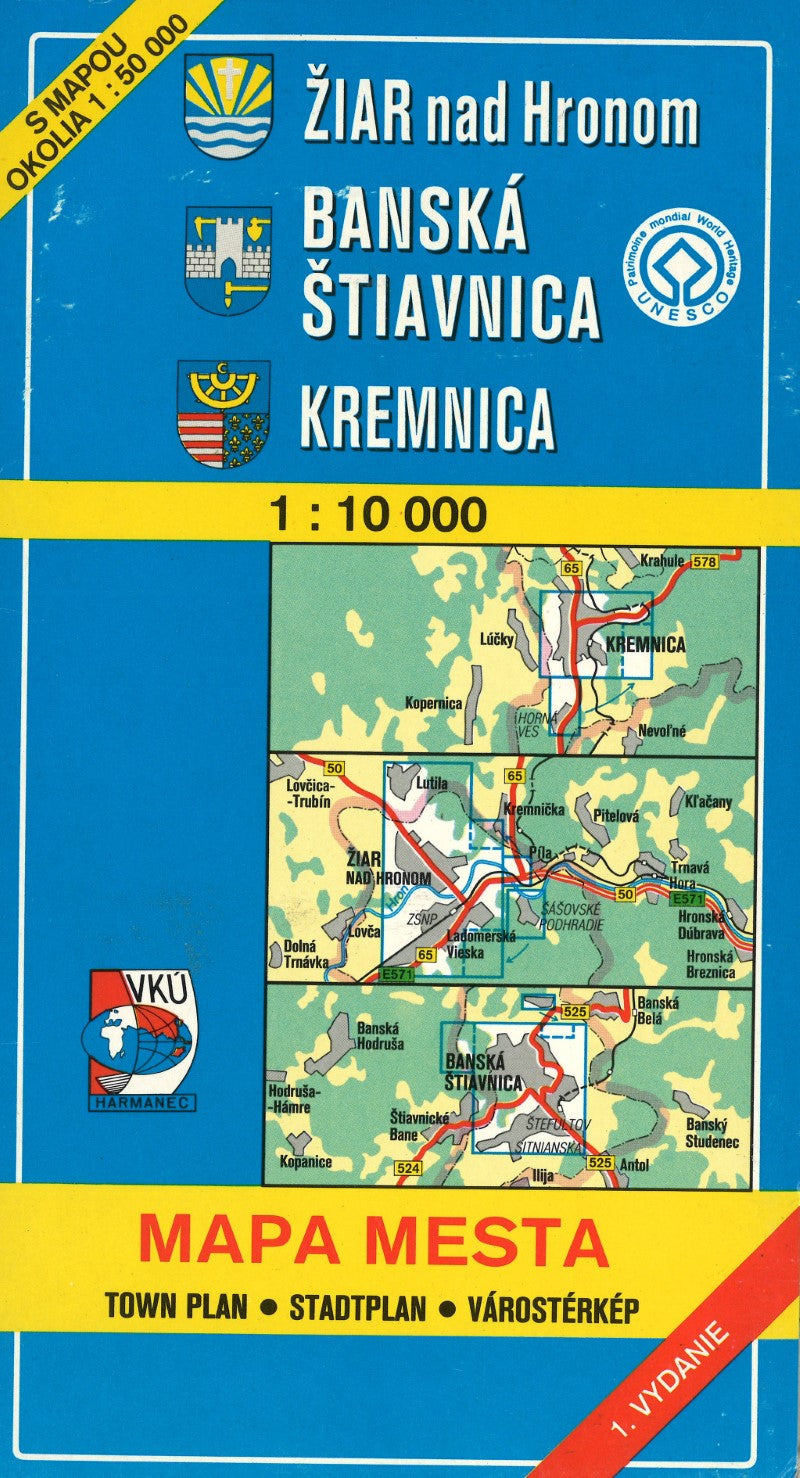 Ziar nad Hronom, Banska Stiavnica, & Kremnica Town Plan