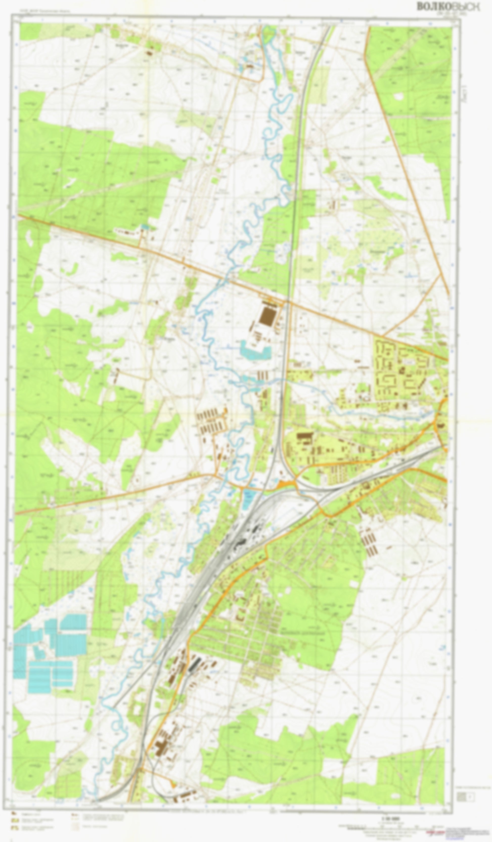Volkovysk 1 (Belarus) - Soviet Military City Plans