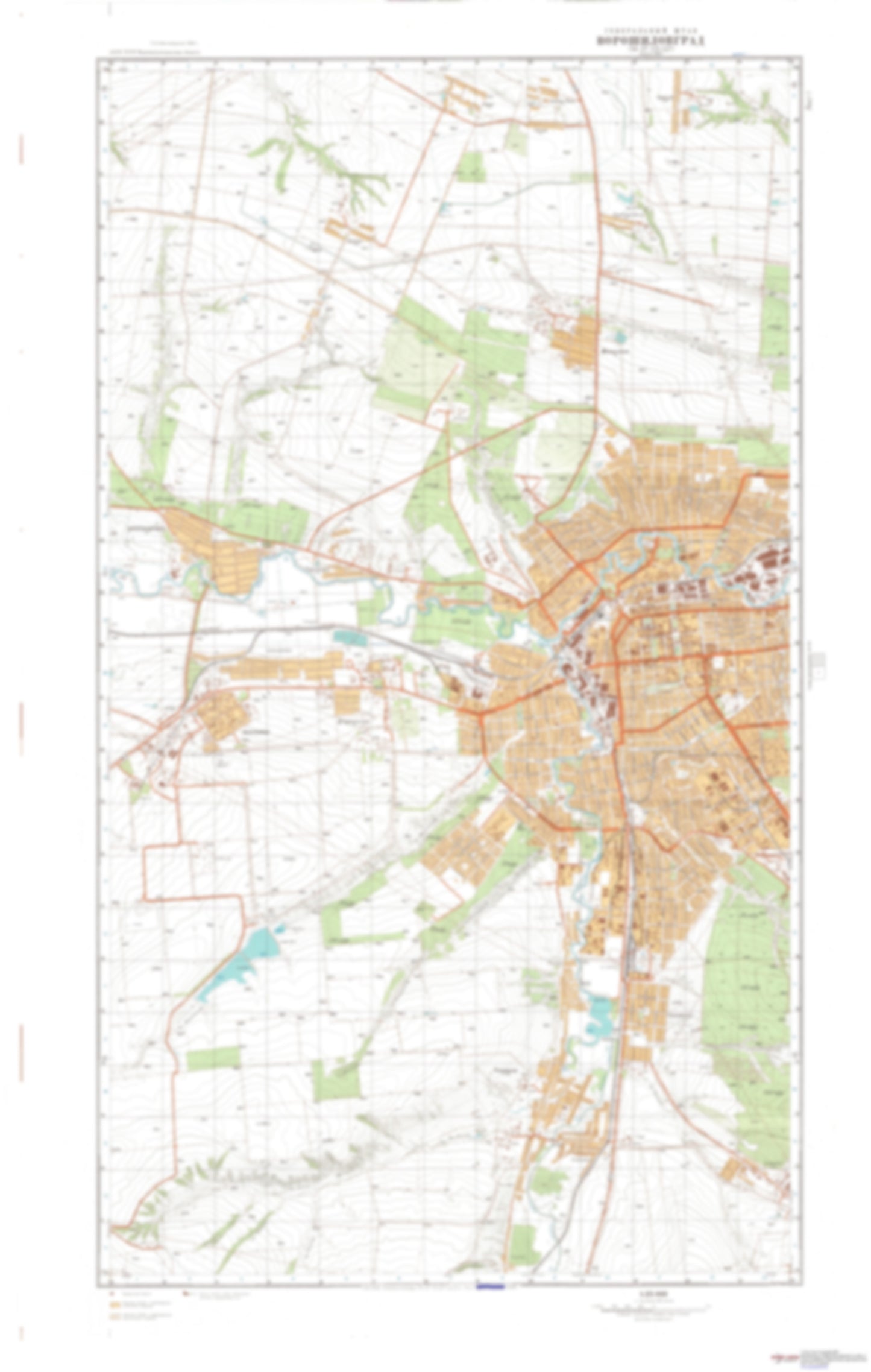 Voroshilovgrad 1 (Ukraine) - Soviet Military City Plans