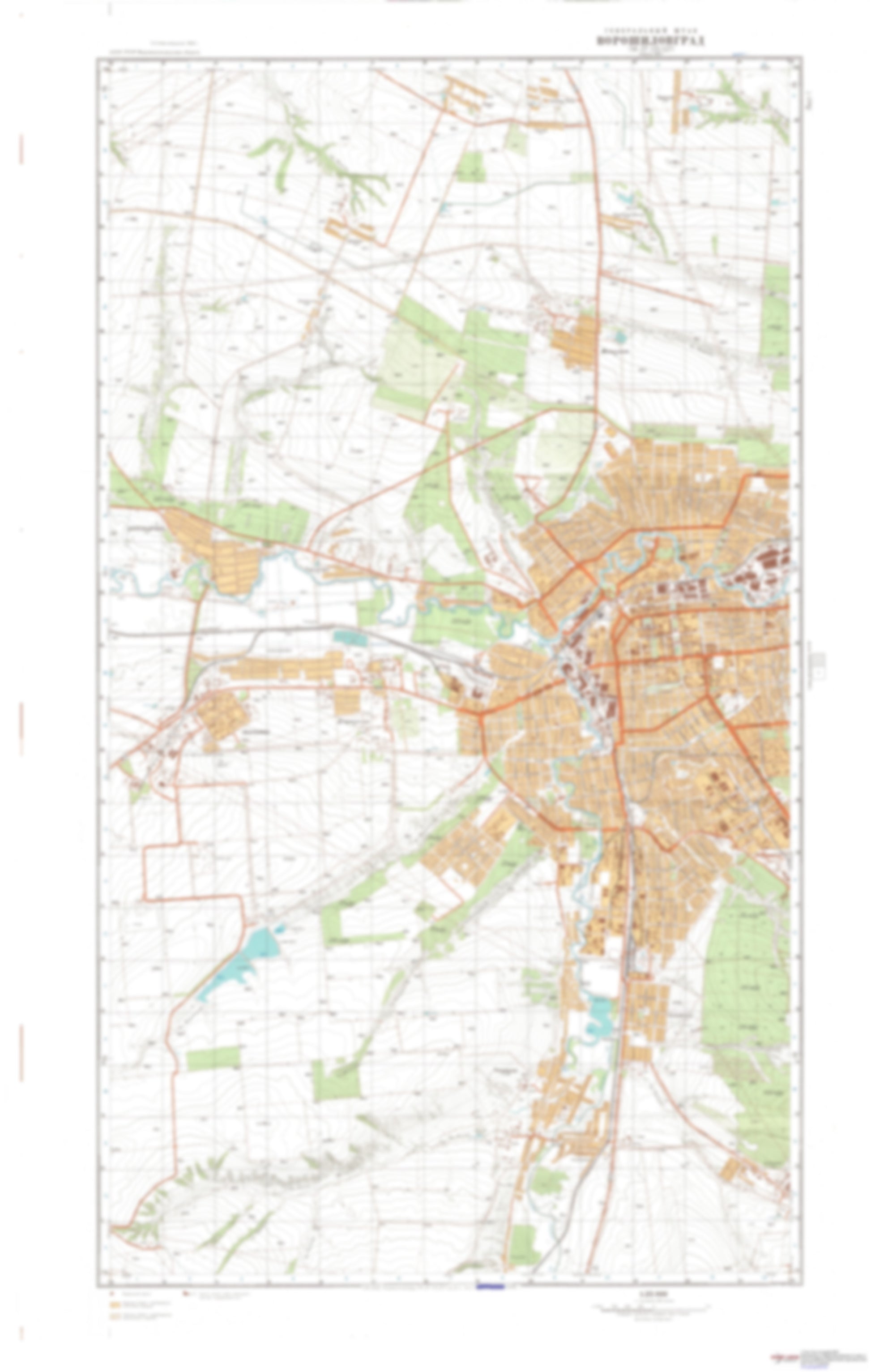 Voroshilovgrad 1 (Ukraine) - Soviet Military City Plans