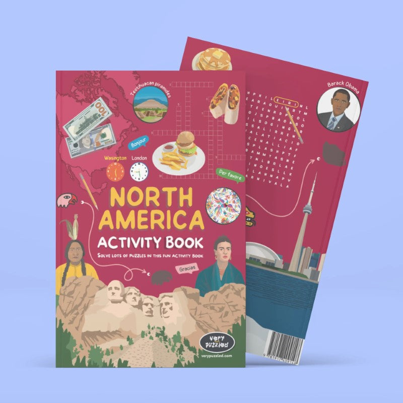 North America Activity Book (Ages 6+) – Longitude Maps