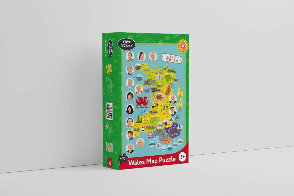 Wales Map Jigsaw Puzzle - 5+