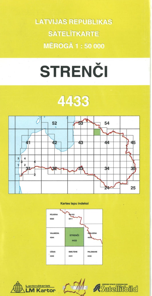 Strenci : Latvijas Republikas Satelitkarte #4433