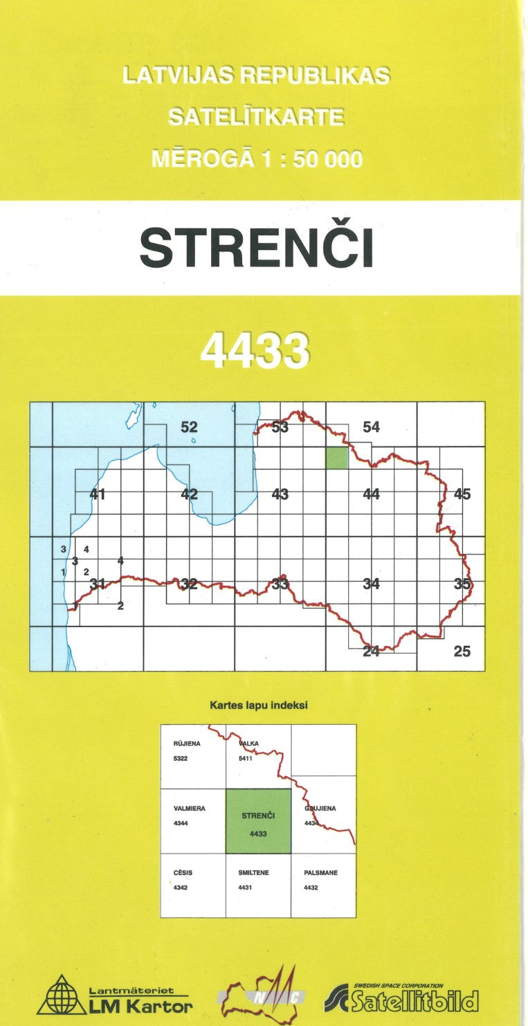 Strenci : Latvijas Republikas Satelitkarte #4433