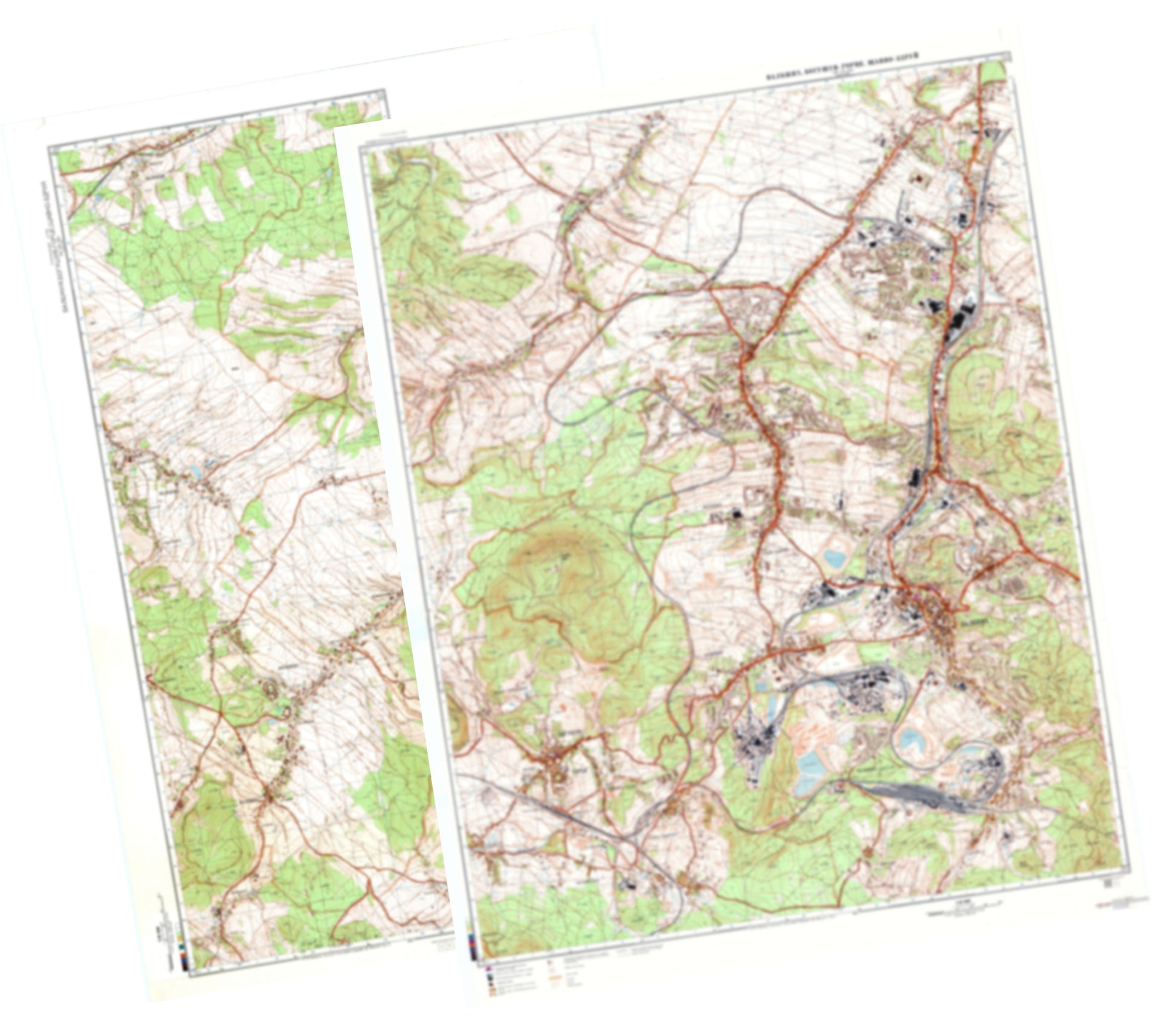 Walbrzych (Poland) 2-Sheet Set - Soviet Military City Plans