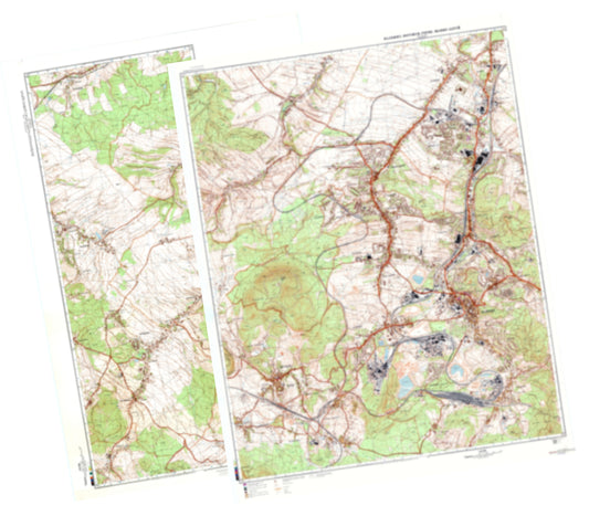 Walbrzych (Poland) 2-Sheet Set - Soviet Military City Plans