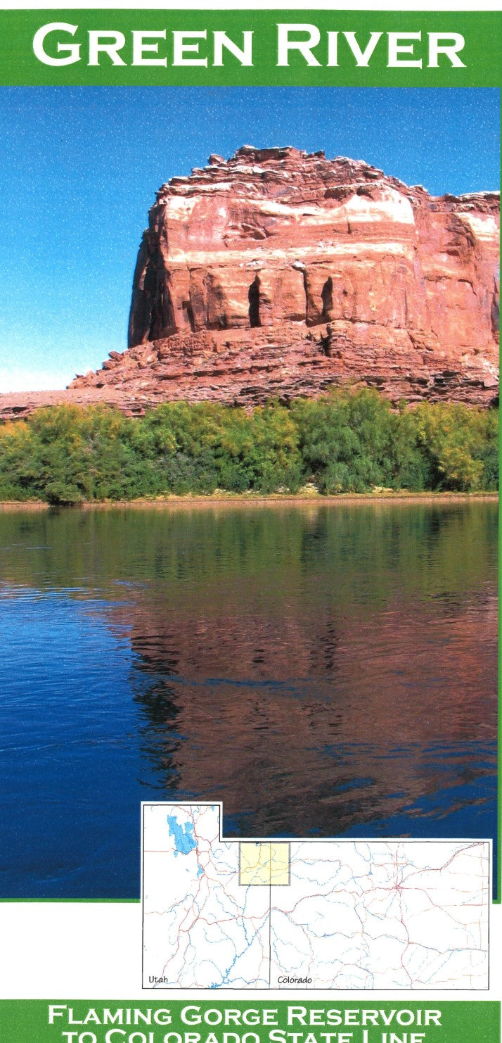 Green River 11X17 fold-out Fishing Map