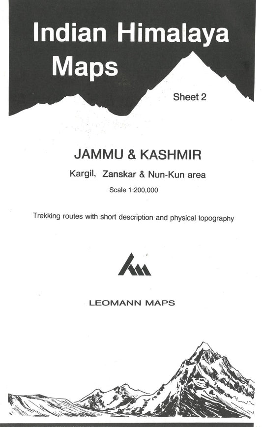 Indian Himalaya, Jammu & Kashmir sheet 2 - Kargil, Zanskar, Nun-Kun