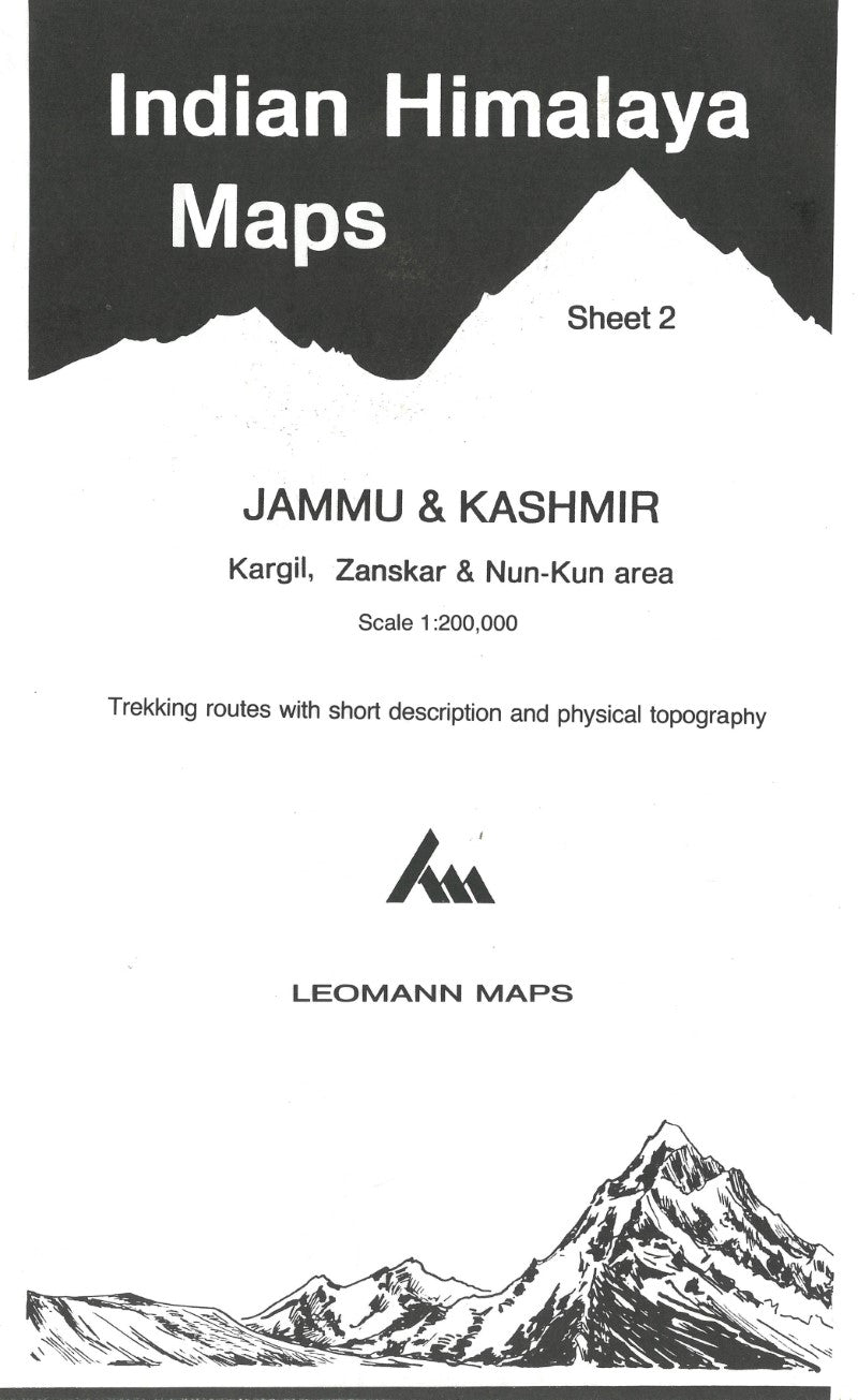 Indian Himalaya, Jammu & Kashmir sheet 2 - Kargil, Zanskar, Nun-Kun