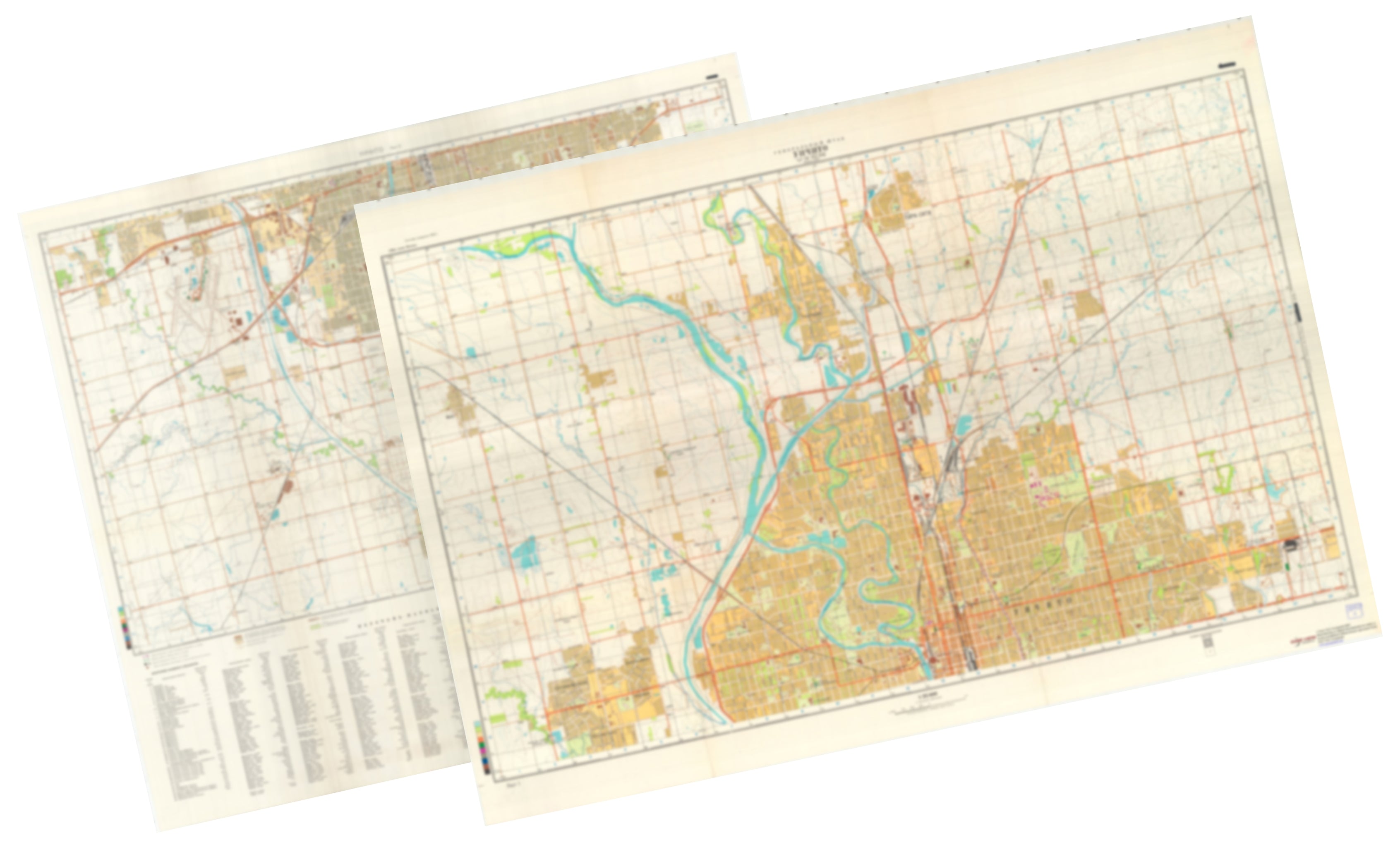 Wichita Map World Wichita, KS (USA) 2-Sheet Set - Soviet Military City Plans – Longitude Maps