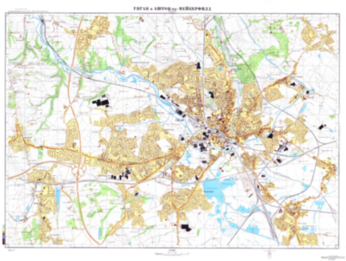 Wigan, Ashton-In-Makerfield 1 (UK)  - Soviet Military City Plans