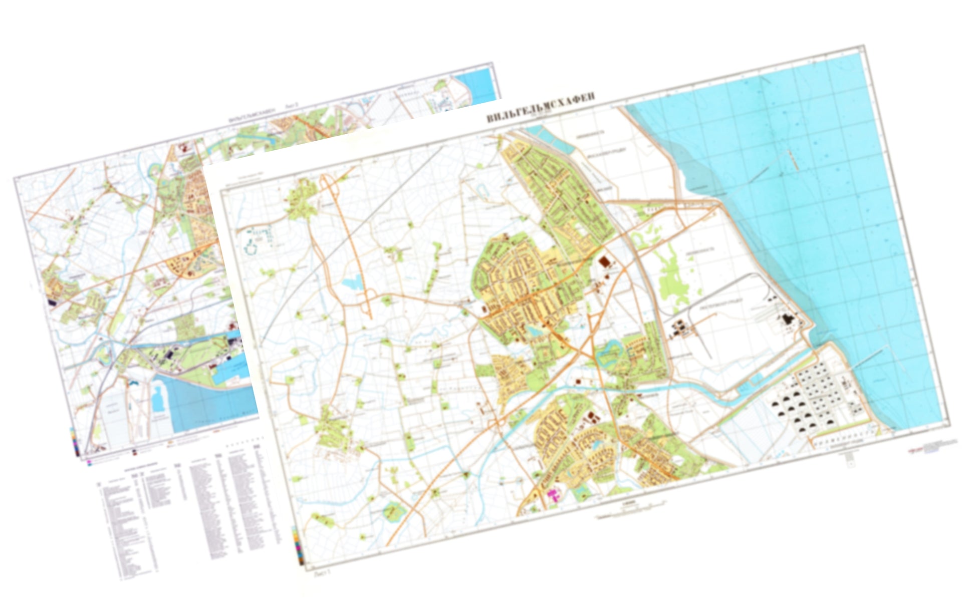 Wilhelmshaven (Germany) 2-Sheet Set - Soviet Military City Plans