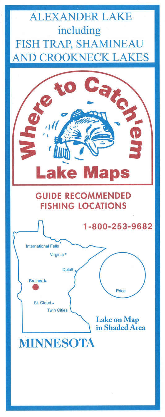 ALEXANDER LAKE Fishing Map