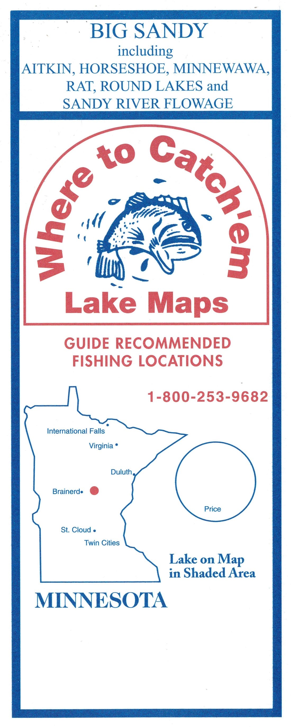 BIG SANDY LAKE Fishing Map