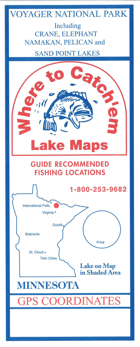 CRANE LAKE Fishing Map
