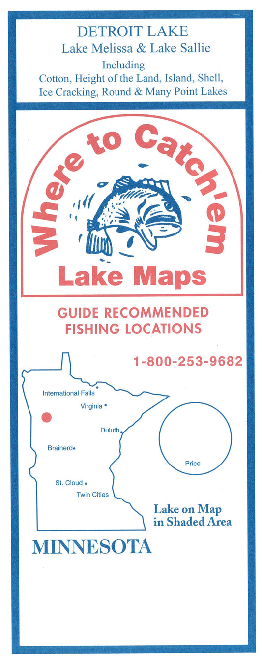 DETROIT LAKES Fishing Map