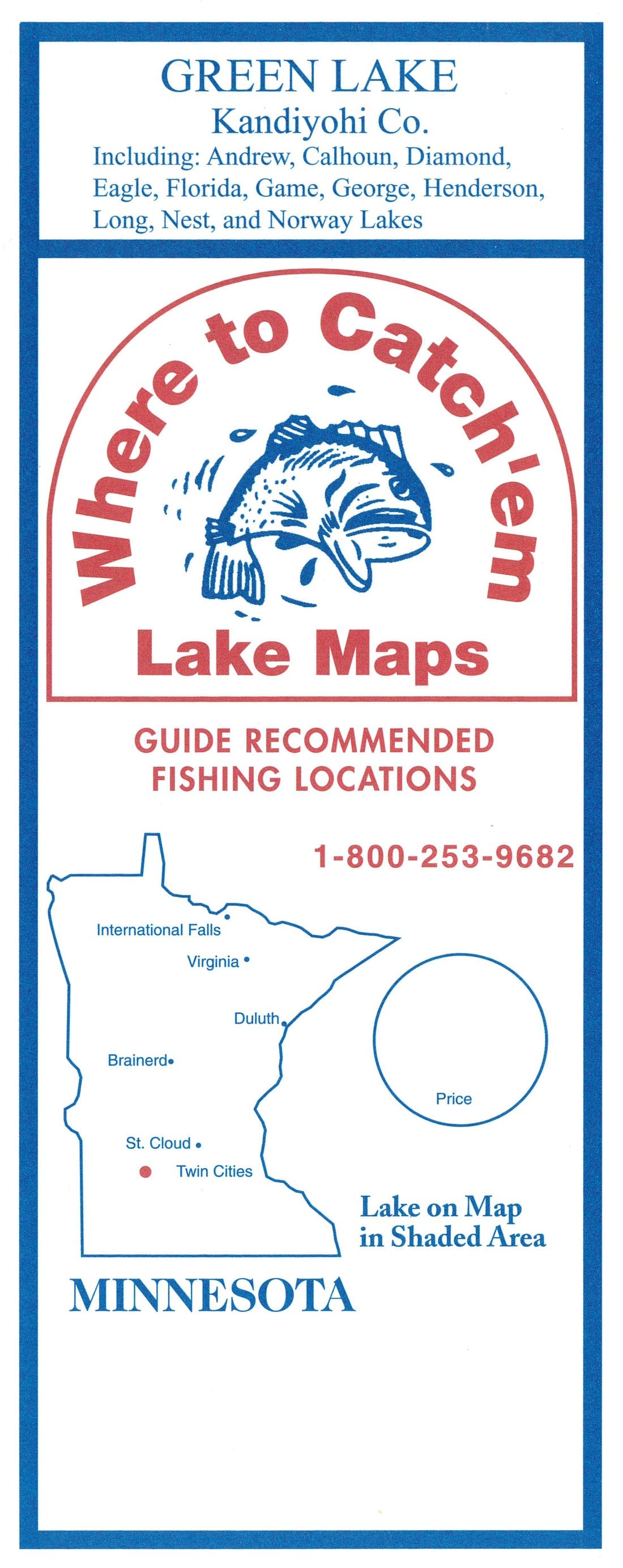 GREEN LAKE Fishing Map