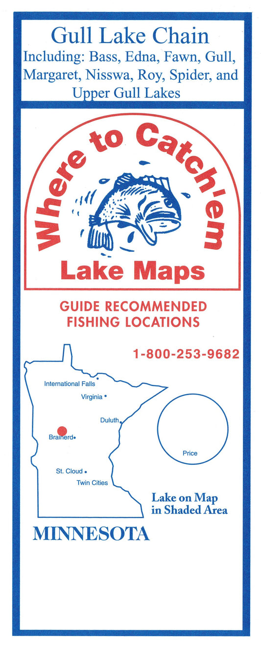 GULL LAKE Fishing Map