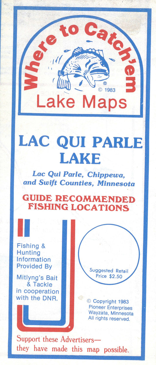 LAC QUI PARLE LAKE Fishing Map