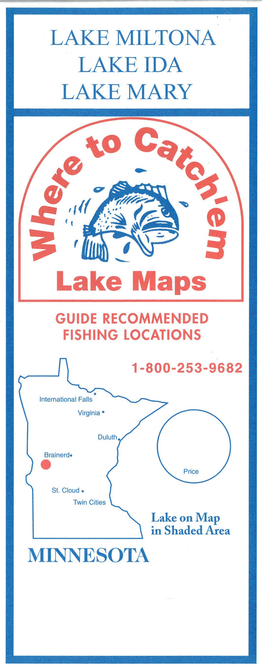 MILTONA LAKE Fishing Map