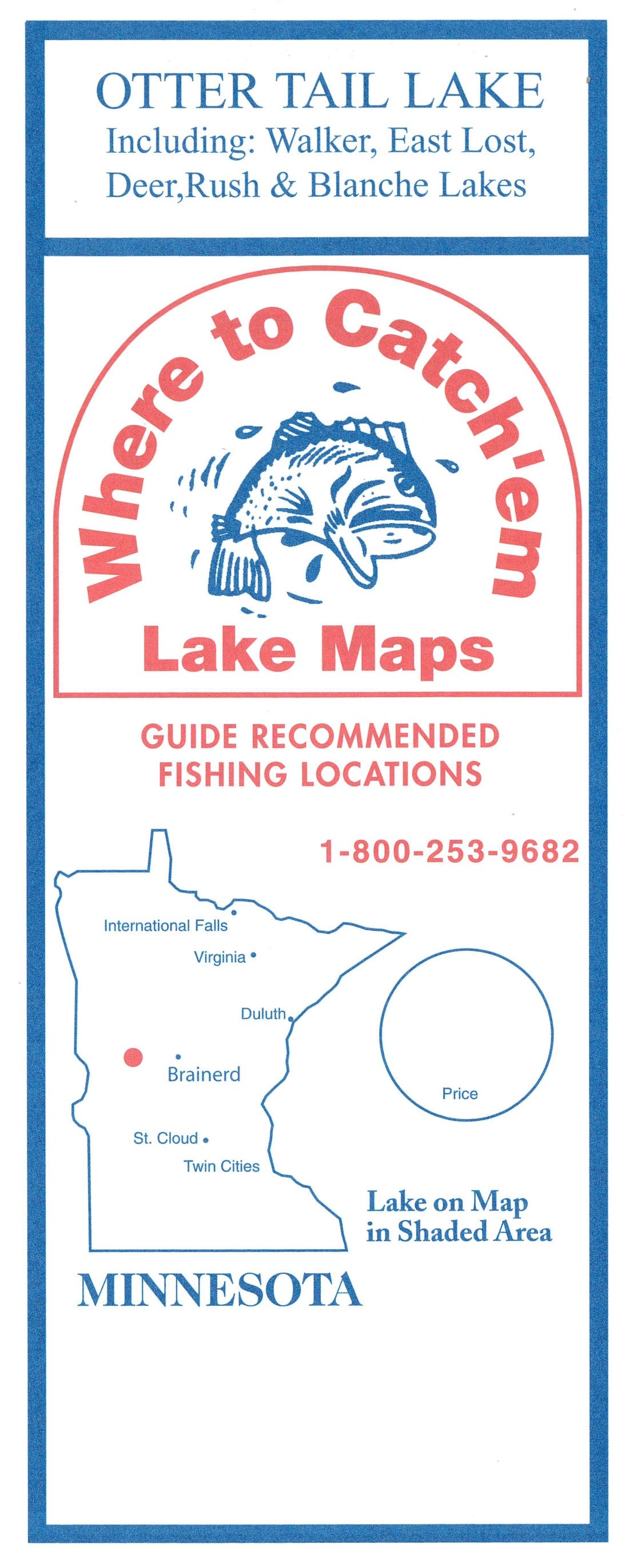OTTER TAIL LAKE Fishing Map