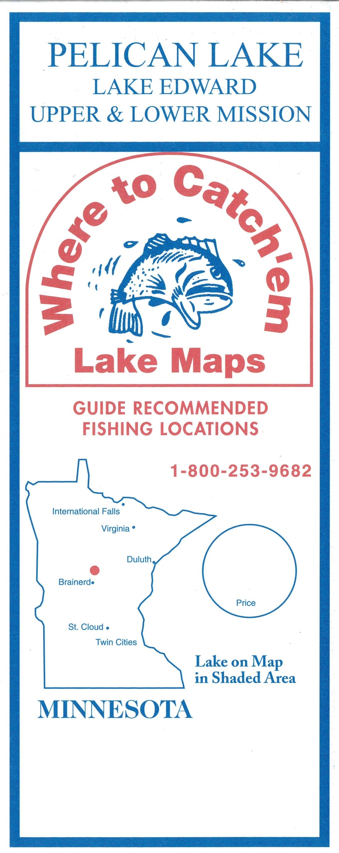 PELICAN LAKE Fishing Map