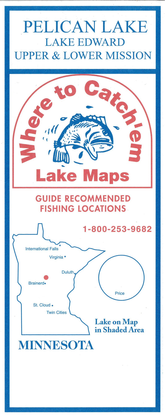 PELICAN LAKE Fishing Map