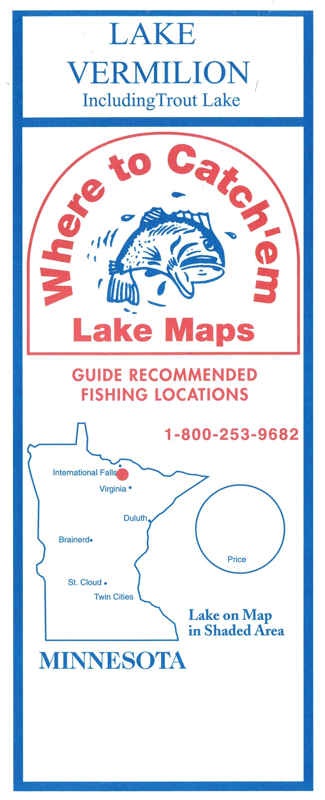 VERMILION LAKE Fishing Map