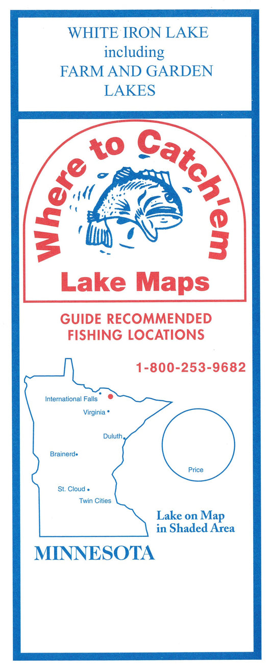 WHITE IRON LAKE Fishing Map
