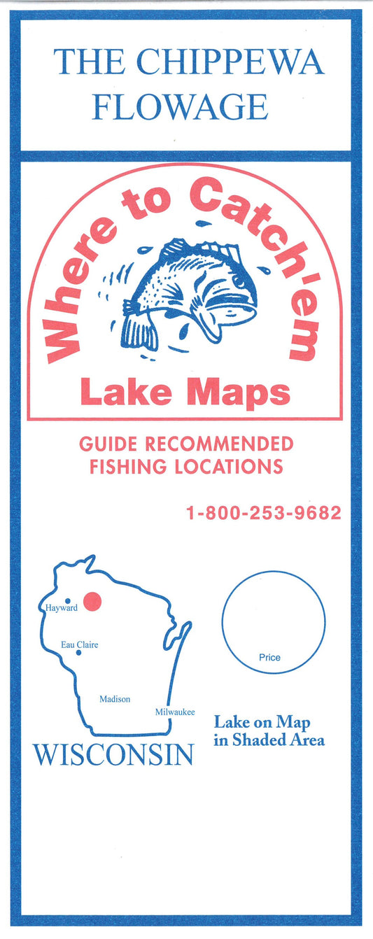 CHIPPEWA FLOWAGE Fishing Map