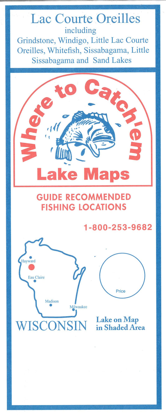 LAC COUTE-O'RIELLES Fishing Map