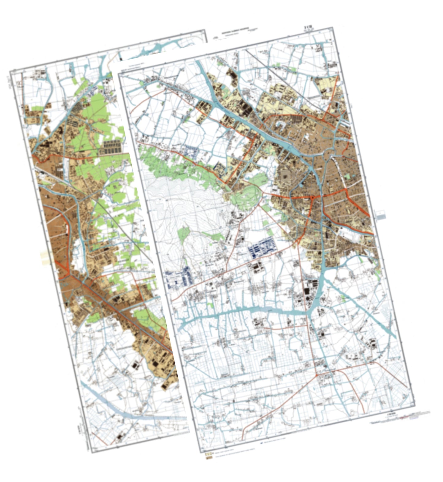 Wuxi (China) 2-Sheet Set - Soviet Military City Plans