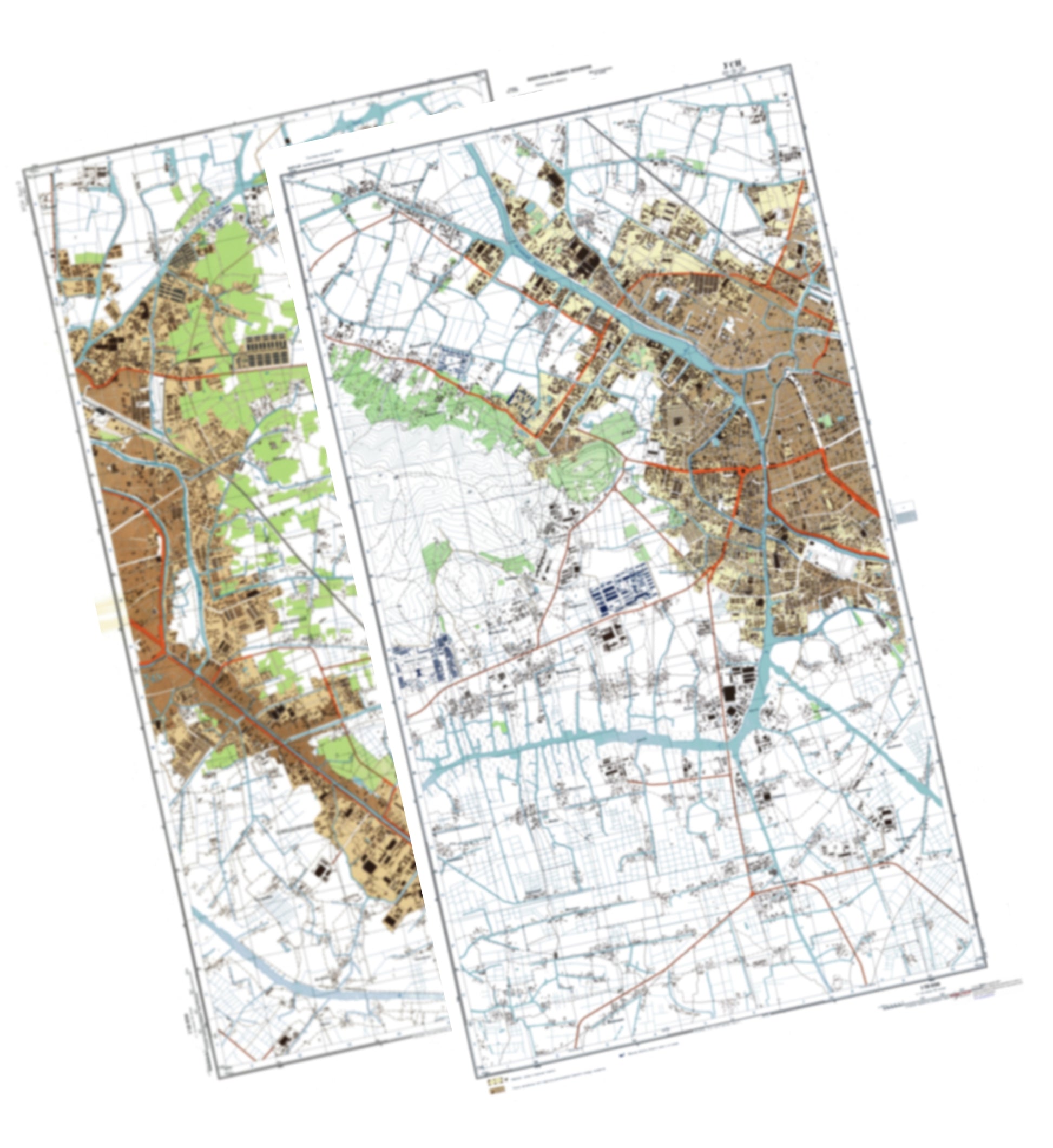 Wuxi (China) 2-Sheet Set - Soviet Military City Plans