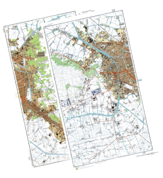 Wuxi (China) 2-Sheet Set - Soviet Military City Plans