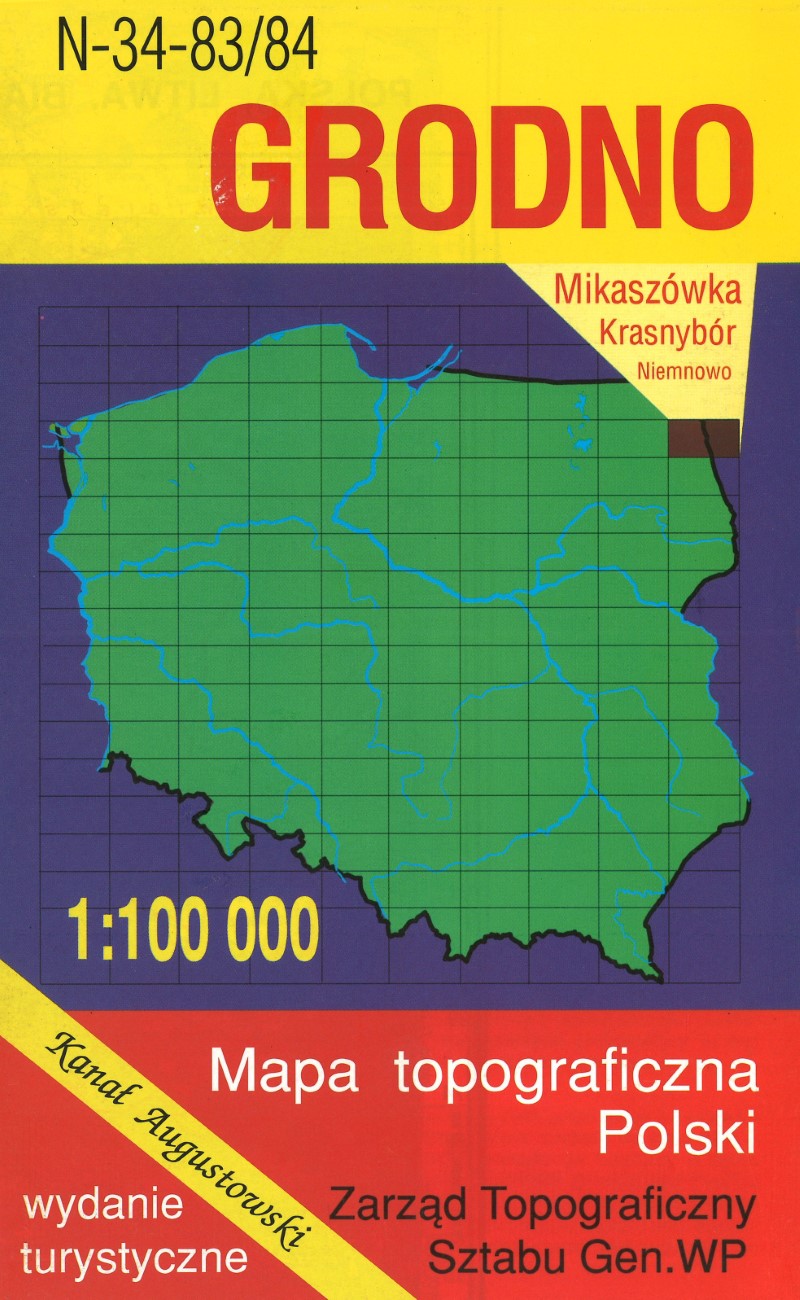 Lwow 1:100,000 Mapa Topograficzna Polski # M-34-83/84, M-35-73