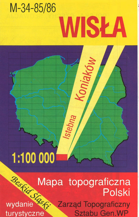 Wisla 1:100,000 Mapa Topograficzna Polski # M-34-85/86