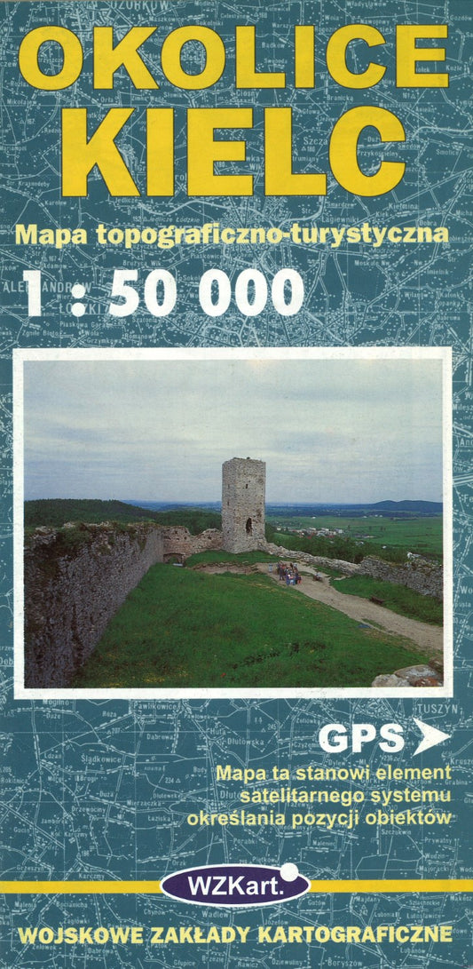 Okolice Kielc Mapa Topograficzno-Turystyczna 1:50,000