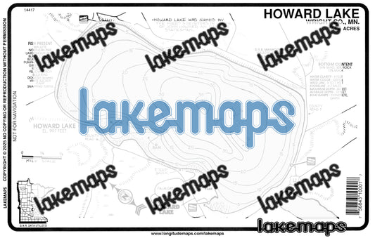 Wright County, MN - HOWARD - Lakemap - 14417