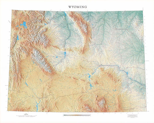 Wyoming [Physical, 43x52, Laminated]