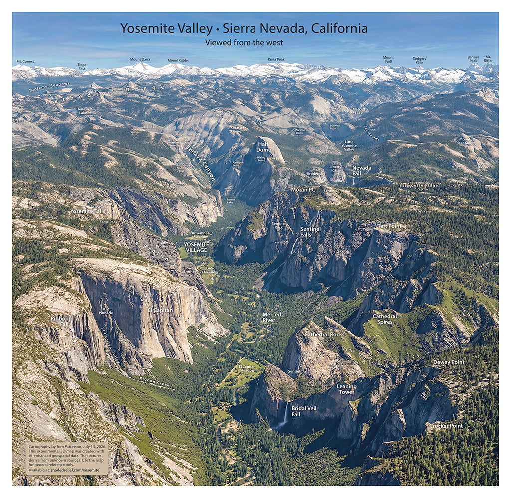 Yosemite Valley Panorama - Paper